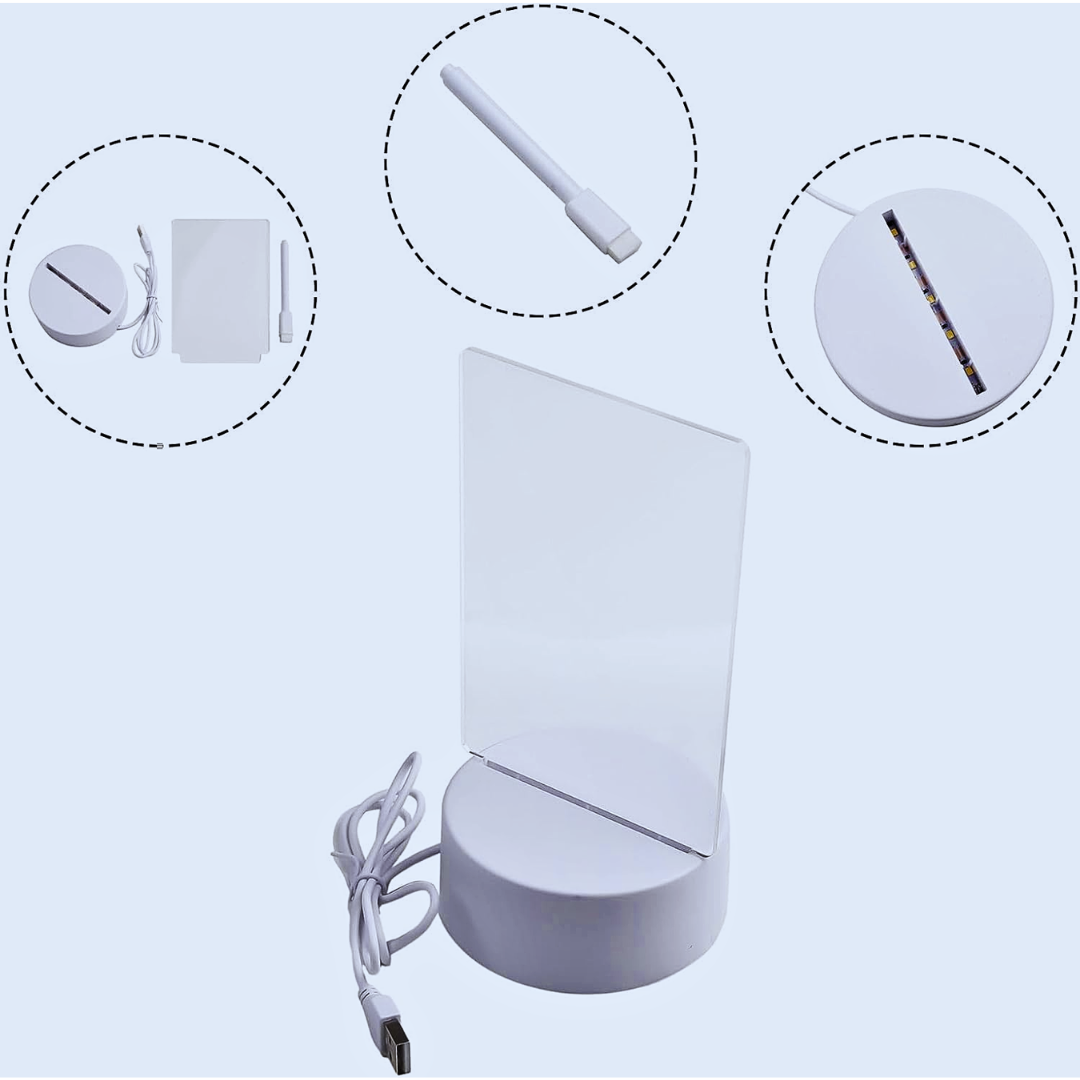 Lampara de notas luminosas interactivas